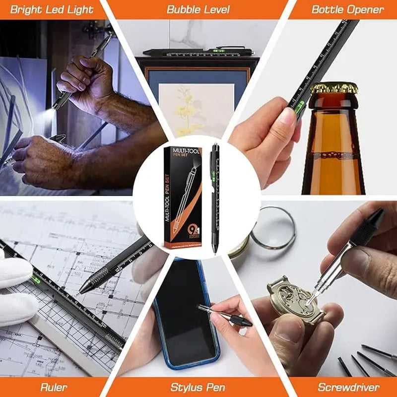 9 in 1 Multitool Pen - Perfect Gift for Men
