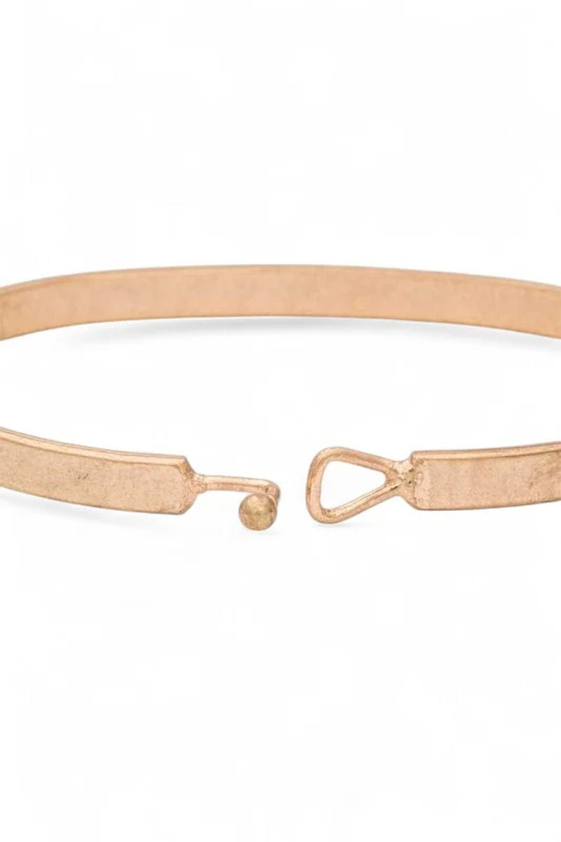 BLESSED Engraved Hook Bangle