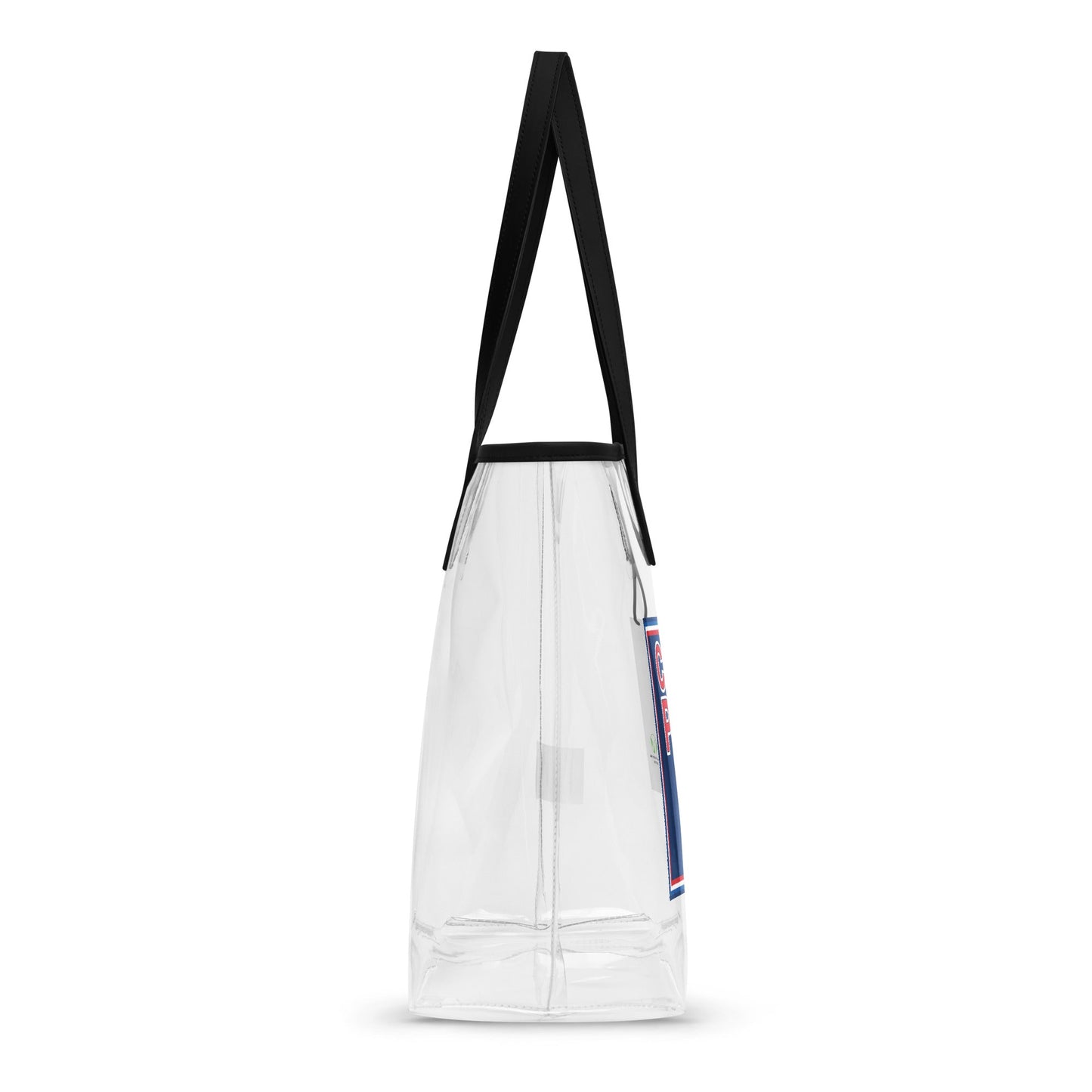 Transparent patriotic tote bag for beach days travel events and everyday essentials