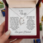 TO MY WIFE | FOREVER LOVE PENDANT NECKLACE | LOVE YOU FOREVER