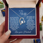TO MY WIFE | FOREVER LOVE PENDANT NECKLACE | LOVE YOU FOREVER