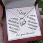 TO MY WIFE | FOREVER LOVE PENDANT NECKLACE | LOVE YOU FOREVER