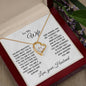 TO MY WIFE | FOREVER LOVE PENDANT NECKLACE | LOVE YOU FOREVER
