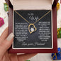 TO MY WIFE - FOREVER LOVE PENDANT NECKLACE | LOVE YOU FOREVER!