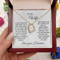 TO MY WIFE | FOREVER LOVE PENDANT NECKLACE | LOVE YOU FOREVER