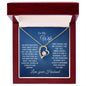 TO MY WIFE | FOREVER LOVE PENDANT NECKLACE | LOVE YOU FOREVER