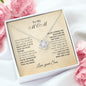TO MY MOM - FROM SON - LOVE KNOT NECKLACE