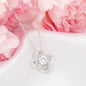 TO MY MOM - FROM DAUGHTER - LOVE KNOT NECKLACE