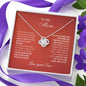 TO MY MOM - FROM SON - LOVE KNOT NECKLACE