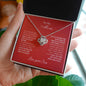 TO MY MOM - FROM SON - LOVE KNOT NECKLACE