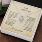 TO MY MOM - FROM SON - LOVE KNOT NECKLACE