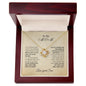 TO MY MOM - FROM SON - LOVE KNOT NECKLACE