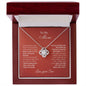 TO MY MOM - FROM SON - LOVE KNOT NECKLACE