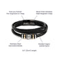 TO MY HUSBAND | LOVE YOU FOREVER BRACELET | (2+ children) | JUST BECAUSE (Sky Blue Card)