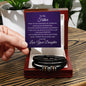 TO MY FATHER | LOVE YOU FOREVER BRACELET | JUST BECAUSE (Purple Card)