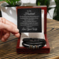 TO MY HUSBAND | LOVE YOU FOREVER BRACELET | (2+ children) | JUST BECAUSE (B&W Card)