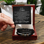 TO MY FATHER | LOVE YOU FOREVER BRACELET | JUST BECAUSE (B&W Card)