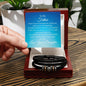 TO MY FATHER | LOVE YOU FOREVER BRACELET | JUST BECAUSE (Sky Blue Card)