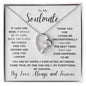 TO MY SOULMATE | EVERLASTING LOVE PENDANT NECKLACE | MY LOVE ALWAYS AND FOREVER