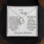 TO MY WIFE | FOREVER LOVE PENDANT NECKLACE | LOVE YOU FOREVER