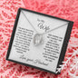 TO MY WIFE | FOREVER LOVE PENDANT NECKLACE | LOVE YOU FOREVER