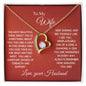TO MY WIFE | FOREVER LOVE PENDANT NECKLACE | LOVE YOU FOREVER