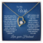 TO MY WIFE | FOREVER LOVE PENDANT NECKLACE | LOVE YOU FOREVER