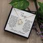 TO MY WIFE | FOREVER LOVE PENDANT NECKLACE | LOVE YOU FOREVER