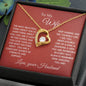 TO MY WIFE | FOREVER LOVE PENDANT NECKLACE | LOVE YOU FOREVER