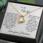 TO MY WIFE | FOREVER LOVE PENDANT NECKLACE | LOVE YOU FOREVER