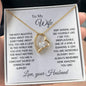 TO MY WIFE | FOREVER LOVE PENDANT NECKLACE | LOVE YOU FOREVER