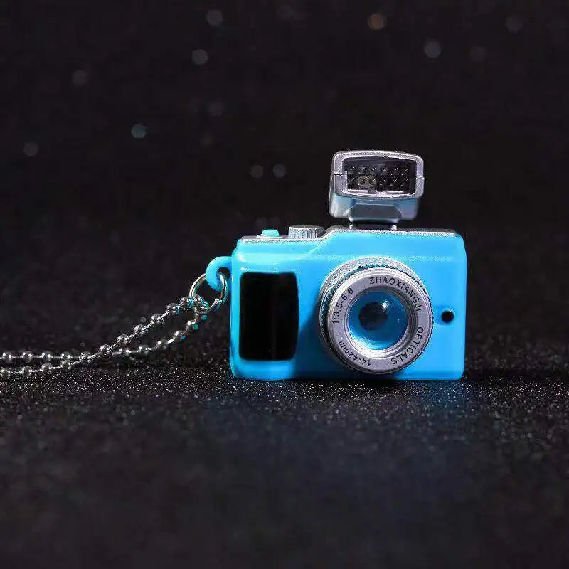 Fashion Flash Light Camera Necklace for Women Man Punk Long Chain Necklace Vintage Camera Pendant Necklaces Party Jewelry