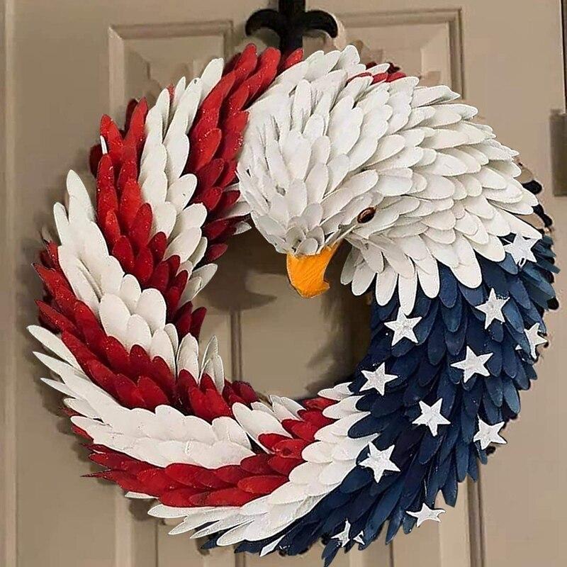 American Eagle Garland Door Decoration | Patriotic Collection