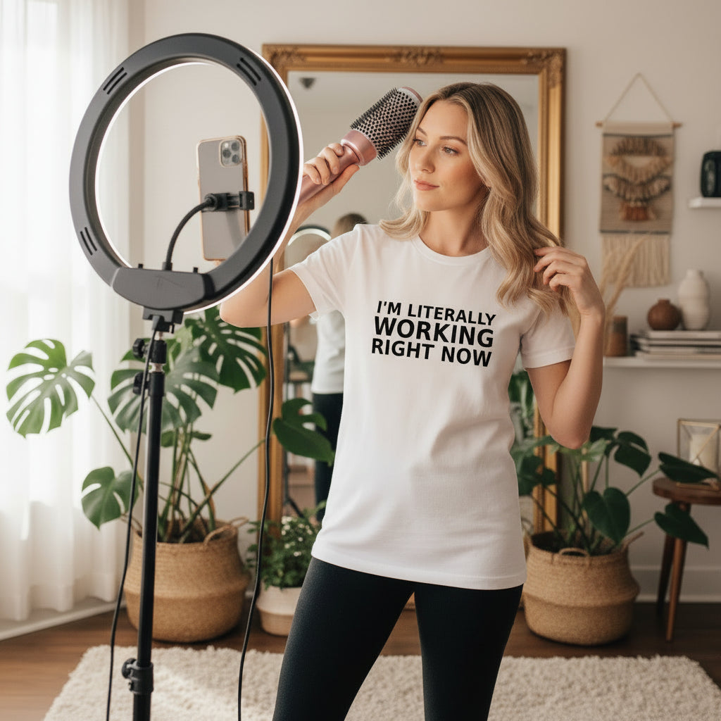 I'm Literally Working T-Shirt WHITE