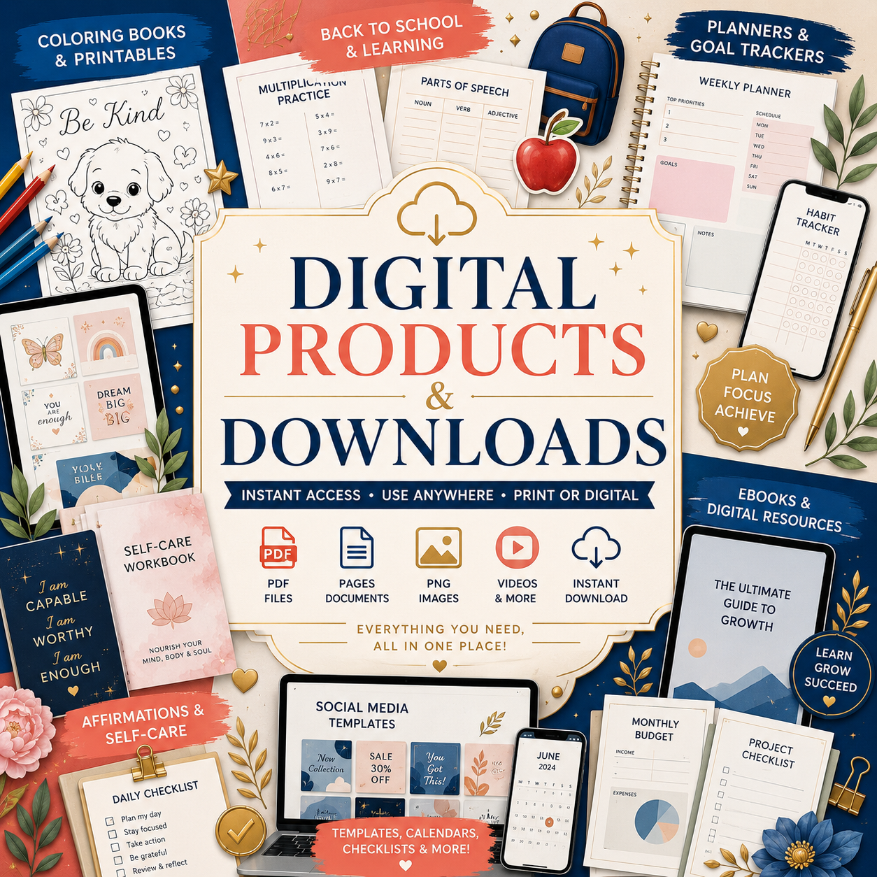 Digital Products & Instant Digital Downloads