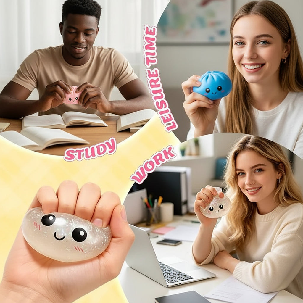 Random Colors Multi-Quantity Gift Squeeze Baozi Toys, Holiday Party Supplies, Party Prize Bag Awards, Squeeze Fun Gift for Kids, Adding Life Fun, Holiday Party Activity Gift Supply, for Halloween Christmas Thanksgiving Gifts