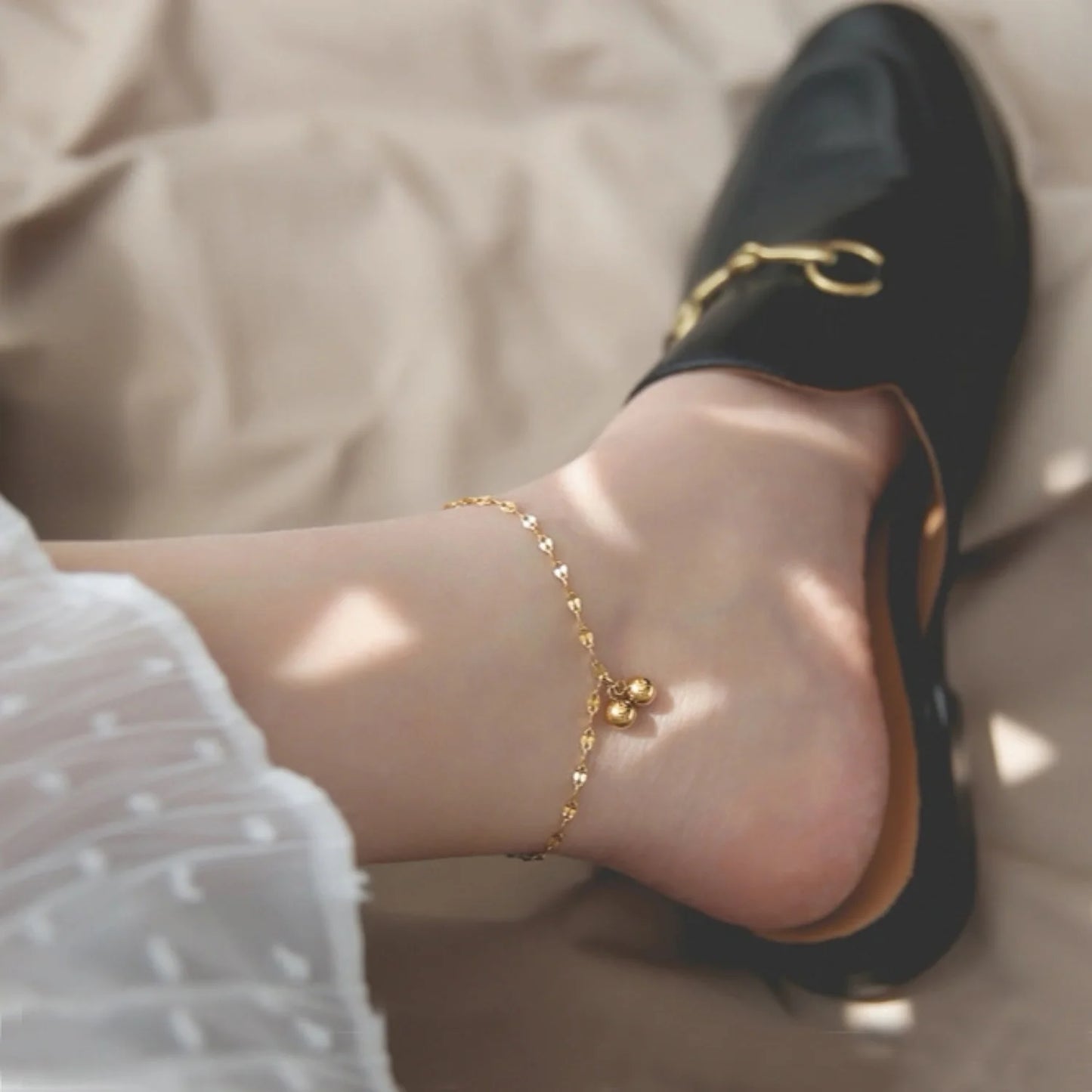 Dainty Ball Pendant Anklets - Waterproof Beach Jewelry