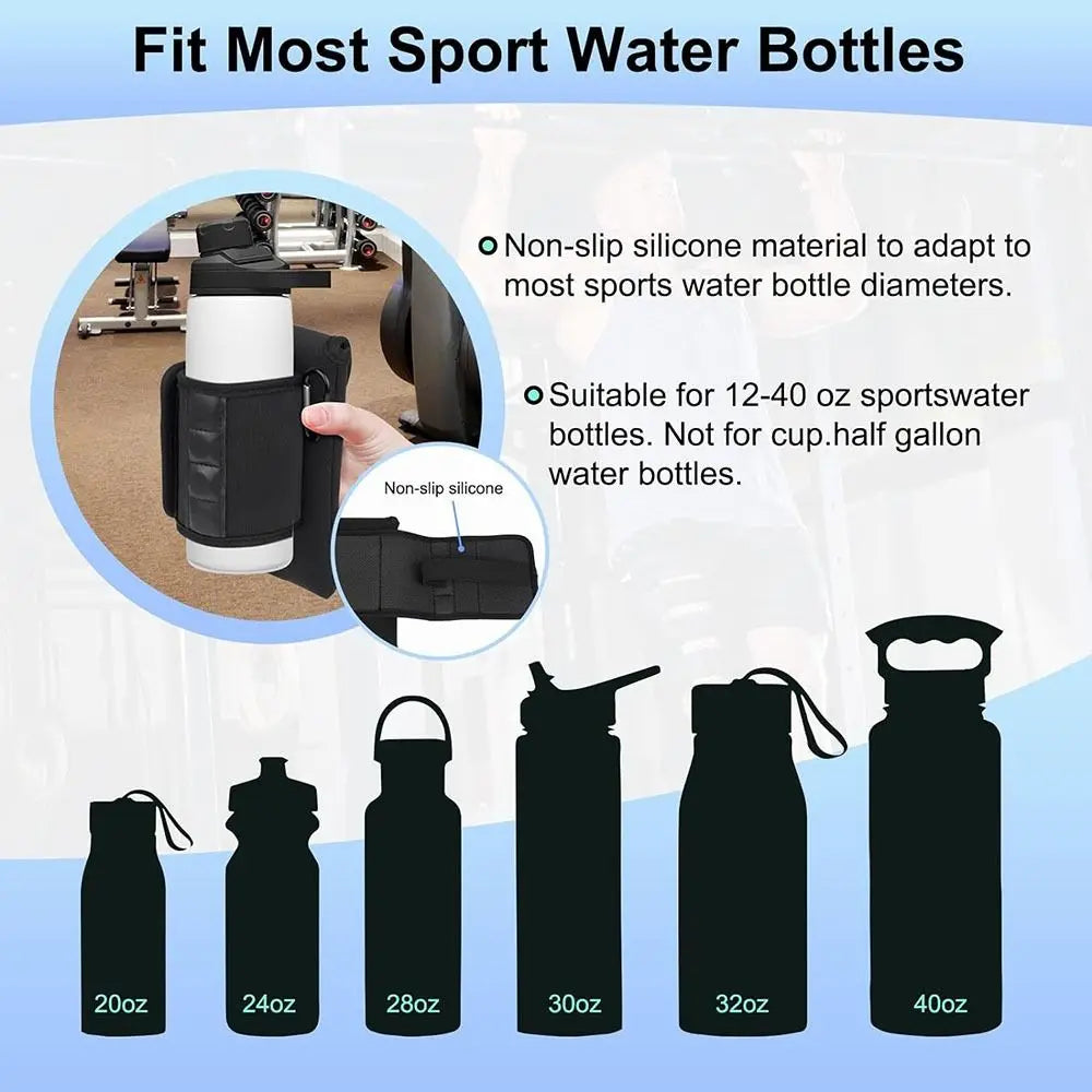 Universal Water Bottle Sleeve & Magnetic Water Bottle Holder with Pokets