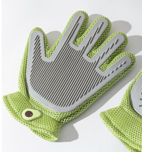2-in-1 Pet Grooming Gloves For Cats And Dogs