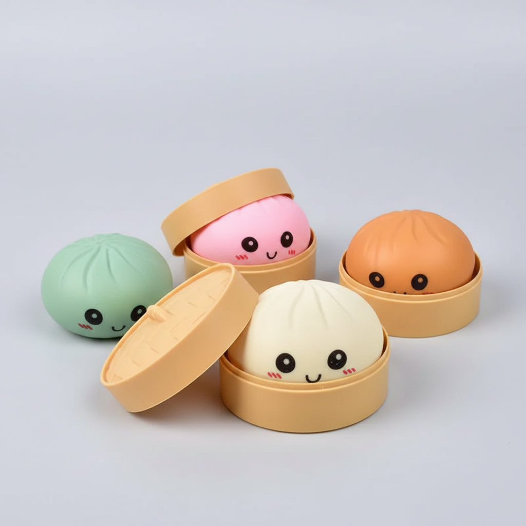 Random Colors Multi-Quantity Gift Squeeze Baozi Toys, Holiday Party Supplies, Party Prize Bag Awards, Squeeze Fun Gift for Kids, Adding Life Fun, Holiday Party Activity Gift Supply, for Halloween Christmas Thanksgiving Gifts