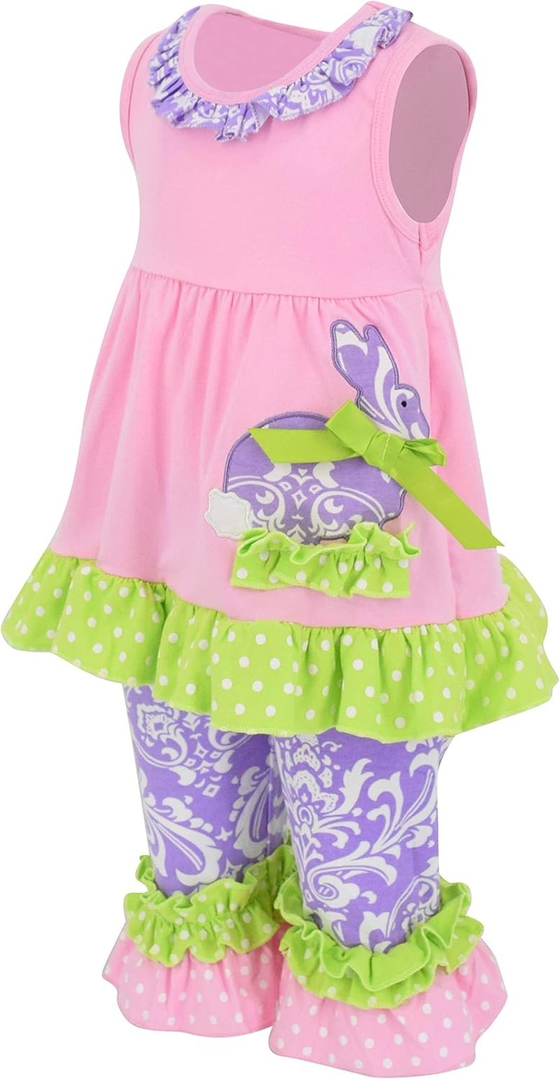 Girls Damask Easter Bunny Easter Outfit