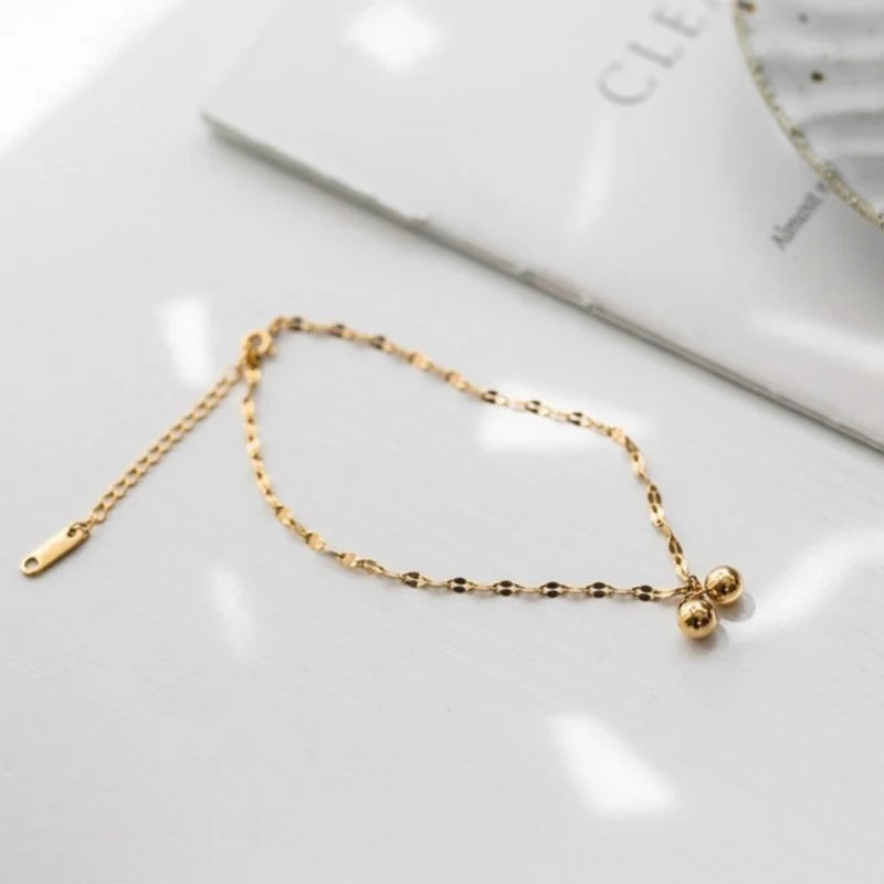 Dainty Ball Pendant Anklets - Waterproof Beach Jewelry