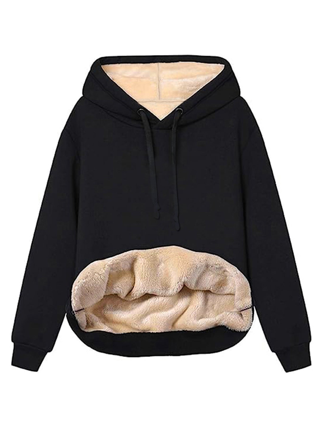 Fleece Pocket Hoodie Sweatshirt Jacket
