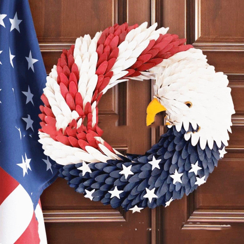 American Eagle Garland Door Decoration | Patriotic Collection