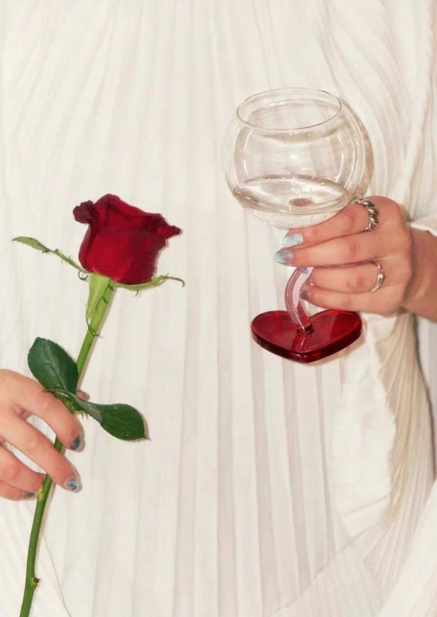 Valentine'S Gift Box: Retro Wavy Goblet Set of 4 Pcs - Gifts for Valentine'S Day, Wedding, Anniversary