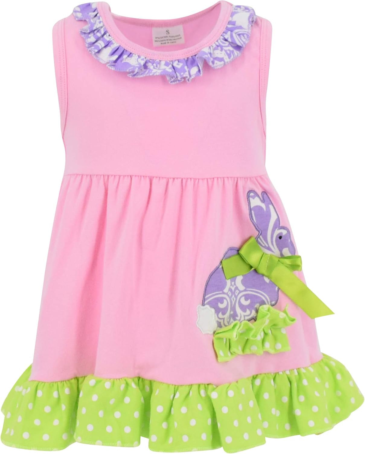 Girls Damask Easter Bunny Easter Outfit