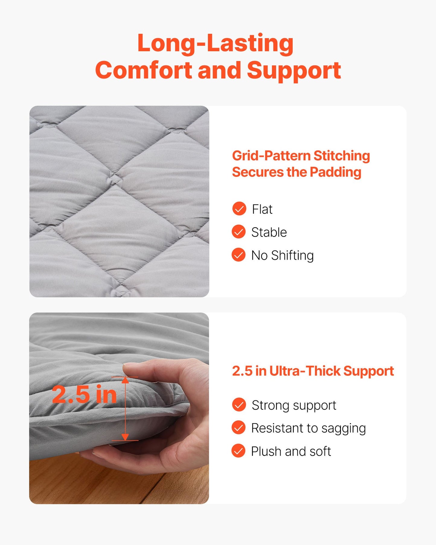 Japanese Tatami Mat, Queen Size Foldable Futon Mattress