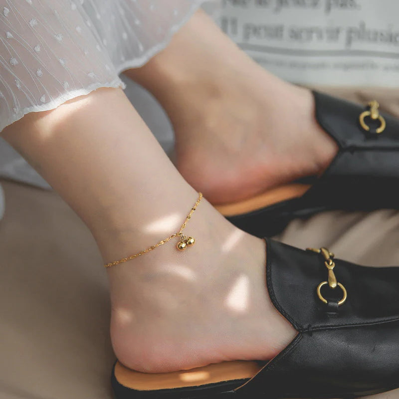 Dainty Ball Pendant Anklets - Waterproof Beach Jewelry