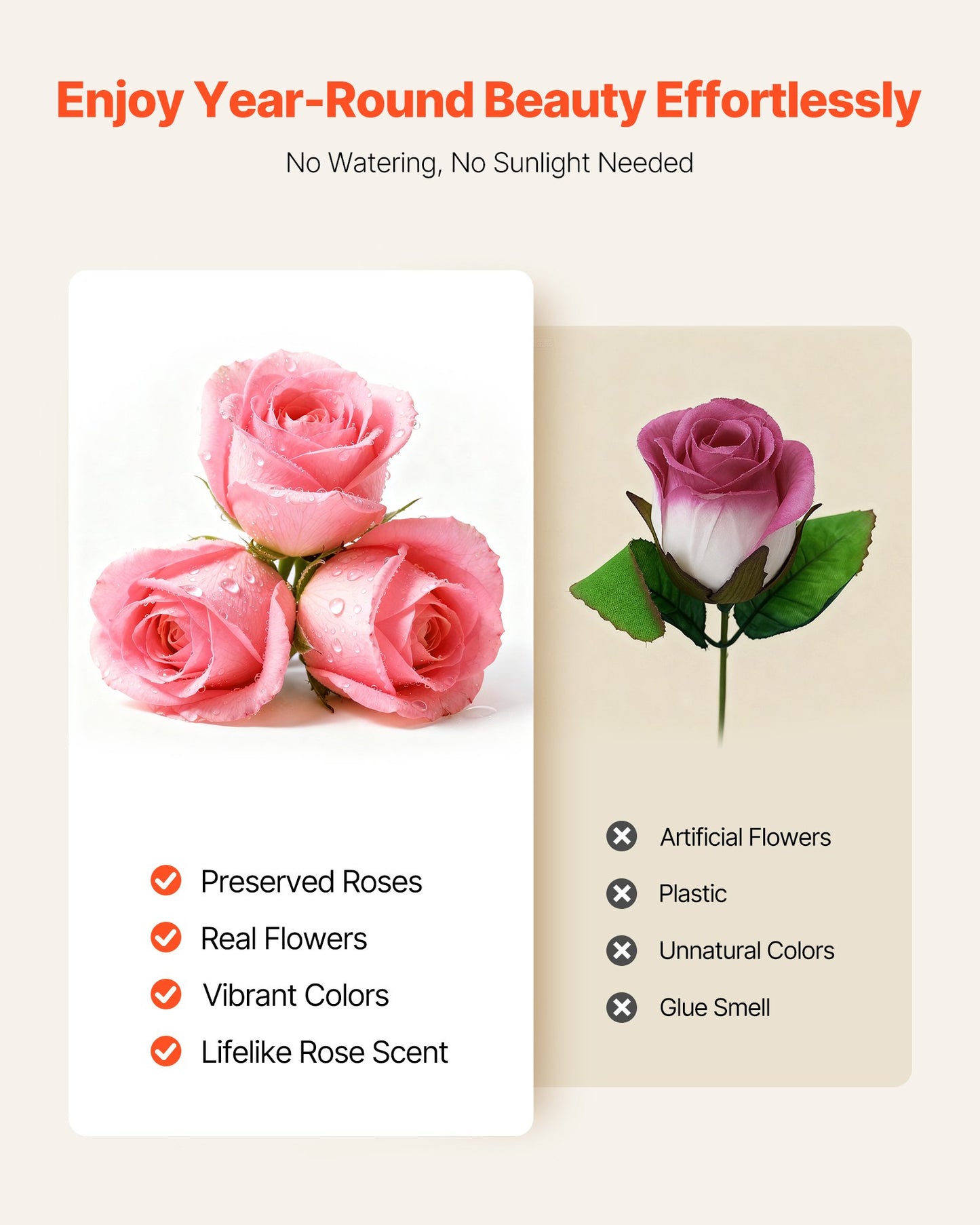 Forever Flowers, Preserved Roses In A Heart Shape Box