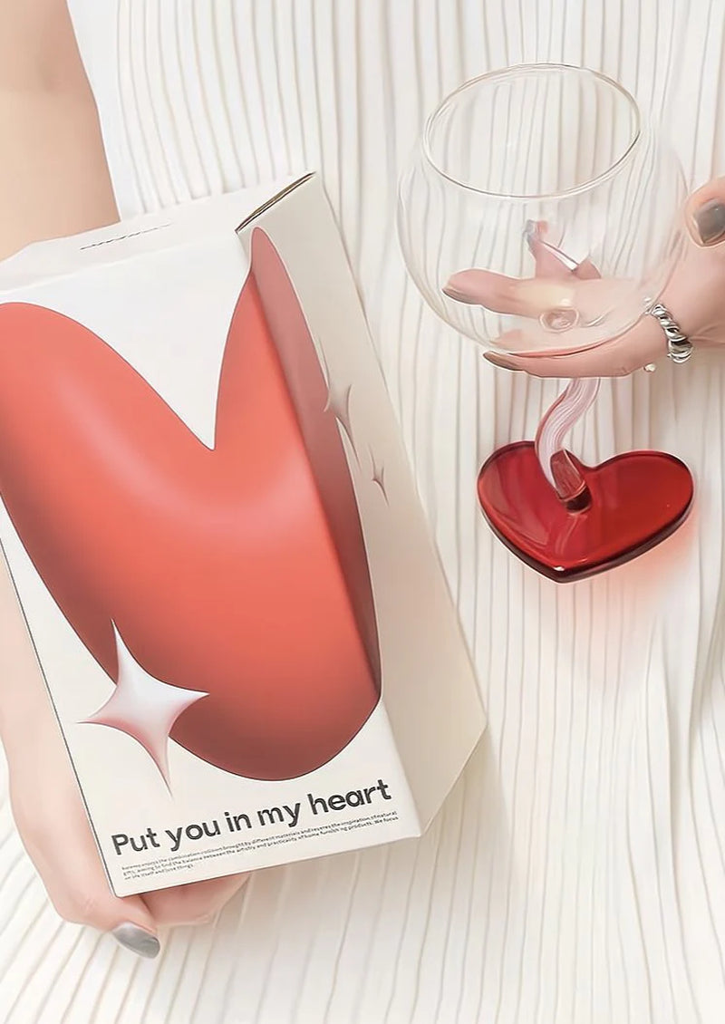 Valentine'S Gift Box: Retro Wavy Goblet Set of 4 Pcs - Gifts for Valentine'S Day, Wedding, Anniversary